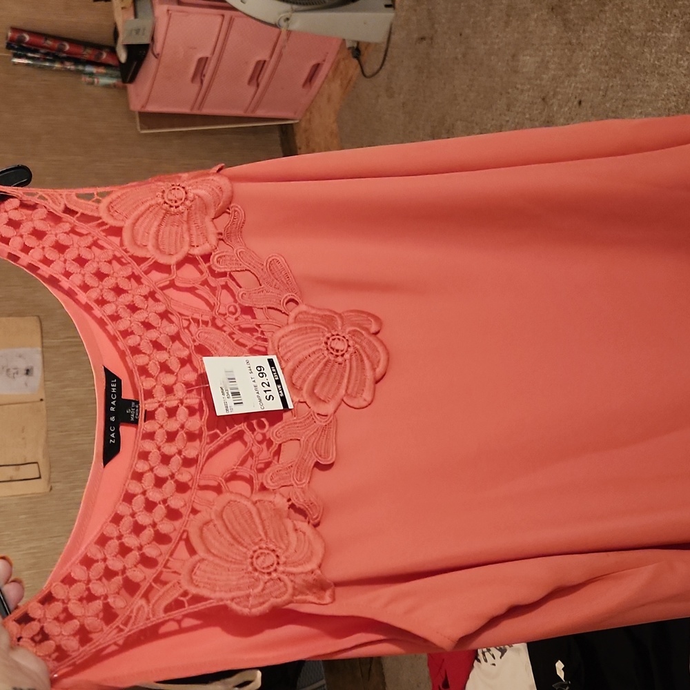 Zac & Rachel blouse pink in color brand new